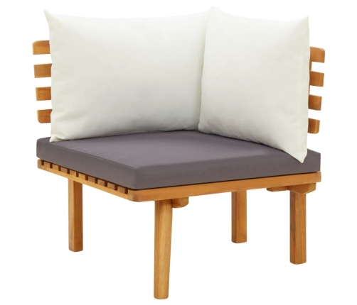 vidaXL 11-daļīgs dārza atpūtas mēbeļu komplekts ar matračiem, akācija