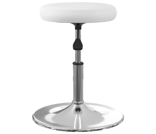 vidaXL virtuves krēsli, 4 gab., balta mākslīgā āda