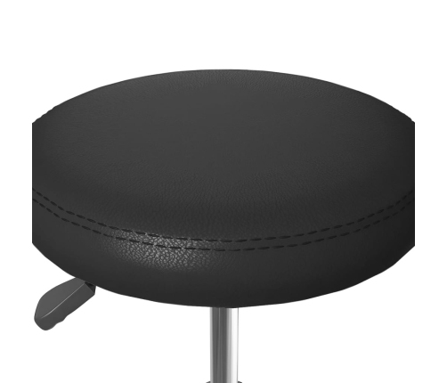 vidaXL virtuves krēsli, 4 gab., melna mākslīgā āda