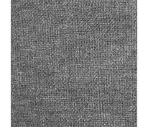 vidaXL virtuves krēsls, gaiši pelēks audums