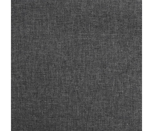 vidaXL virtuves krēsls, tumši pelēks audums