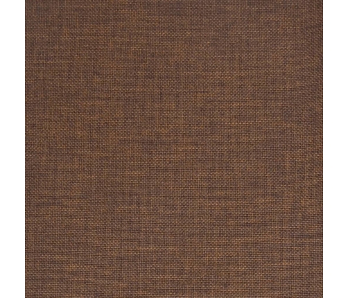 vidaXL virtuves krēsls, brūns audums