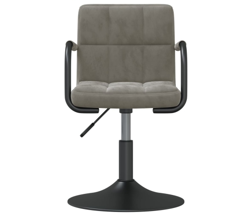 Virtuves Krēsls, Gaiši Pelēks Samts Vidaxl