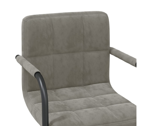 Virtuves Krēsls, Gaiši Pelēks Samts Vidaxl