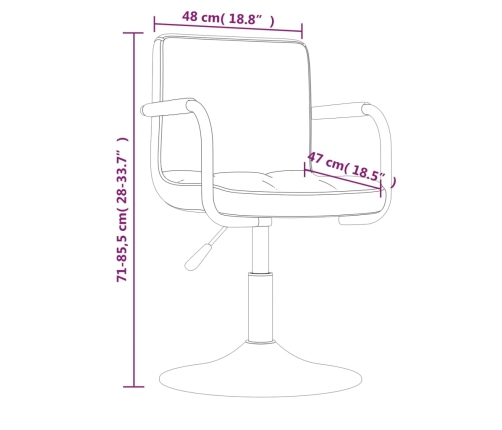 Virtuves Krēsls, Gaiši Pelēks Samts Vidaxl