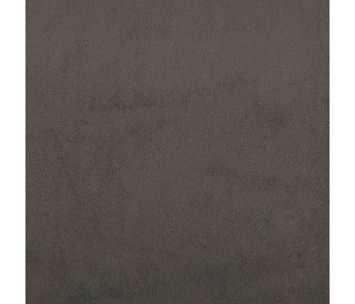 vidaXL virtuves krēsls, tumši pelēks samts