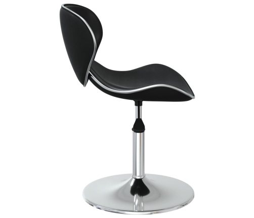 vidaXL virtuves krēsli, 4 gab., melna mākslīgā āda