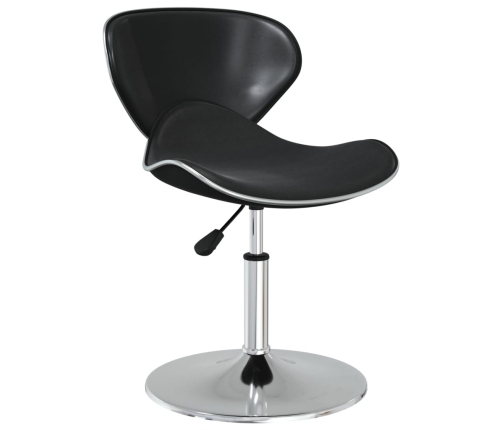 Virtuves Krēsli, 6 Gab., Melna Mākslīgā Āda Vidaxl