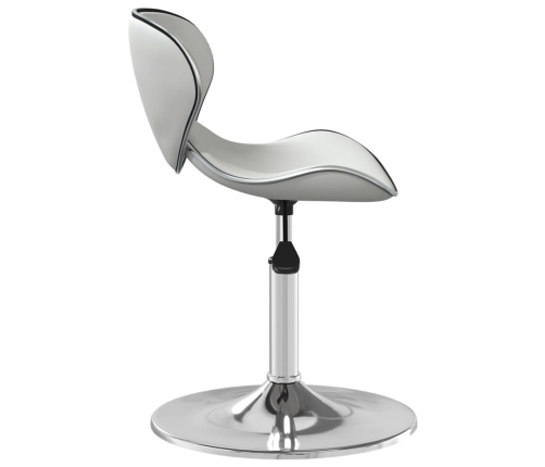 vidaXL virtuves krēsls, balta mākslīgā āda