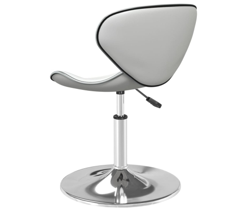 vidaXL virtuves krēsls, balta mākslīgā āda