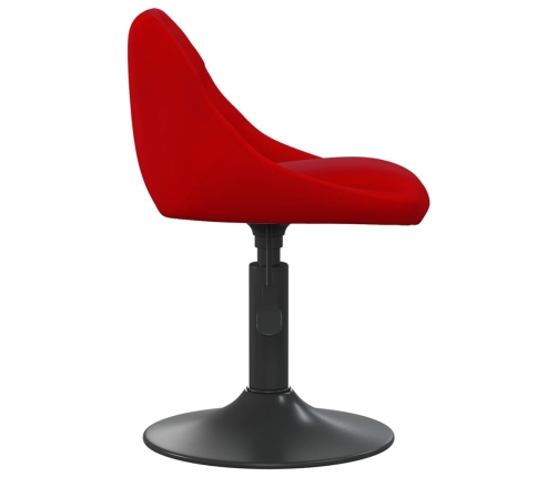 vidaXL virtuves krēsls, vīnsarkans samts