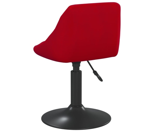 vidaXL virtuves krēsls, vīnsarkans samts