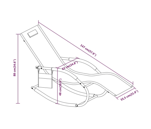 vidaXL sauļošanās šūpuļkrēsli, 2 gab., tērauds, zaļš tekstilēns