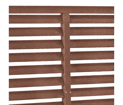 vidaXL žalūzijveida žogs, brūns, 180x180 cm, WPC