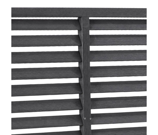 vidaXL žalūzijveida žogs, pelēks, 180x180 cm, WPC