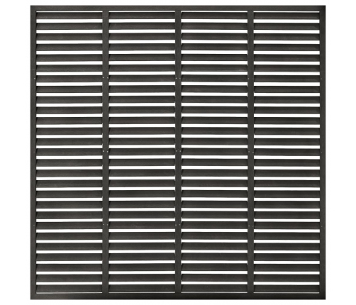 vidaXL žalūzijveida žogs, tumši pelēks, 180x180 cm, WPC