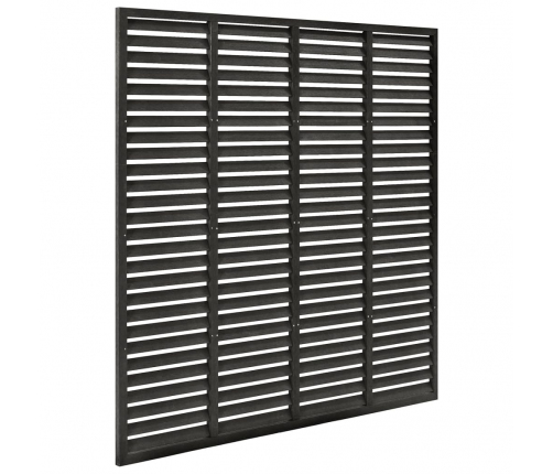 vidaXL žalūzijveida žogs, tumši pelēks, 180x180 cm, WPC