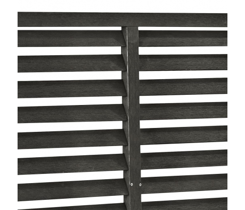 vidaXL žalūzijveida žogs, tumši pelēks, 180x180 cm, WPC