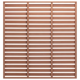 Žoga Panelis, Wpc, 180X180 Cm, Brūns Vidaxl