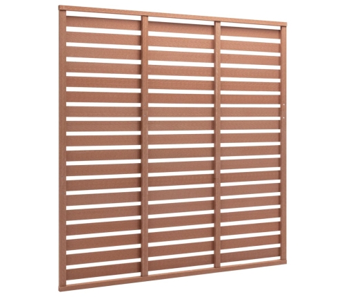 Žoga Panelis, Wpc, 180X180 Cm, Brūns Vidaxl