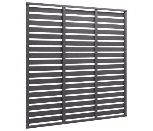 vidaXL žoga panelis, WPC, 180x180 cm, pelēks