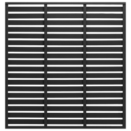 Žoga Panelis, Wpc, 180X180 Cm, Melns Vidaxl