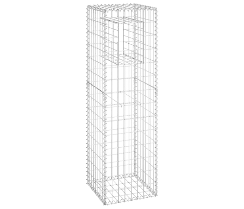 vidaXL vertikāls gabions, 40x40x140 cm, dzelzs