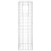 vidaXL vertikāls gabions, 40x40x140 cm, dzelzs