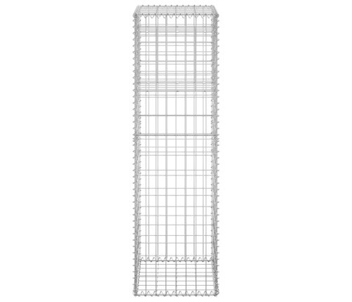 vidaXL vertikāls gabions, 40x40x140 cm, dzelzs
