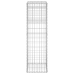 vidaXL vertikāls gabions, 40x40x140 cm, dzelzs