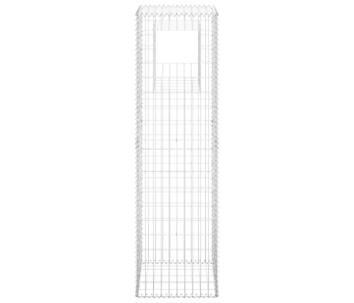 vidaXL vertikāli gabioni, 2 gab., 50x50x180 cm, dzelzs