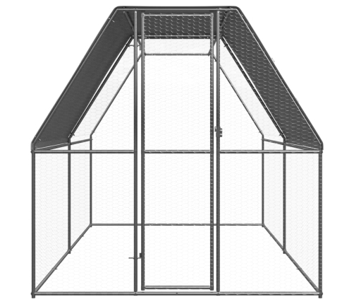 vidaXL vistu būris, 2x4x2 m, cinkots tērauds
