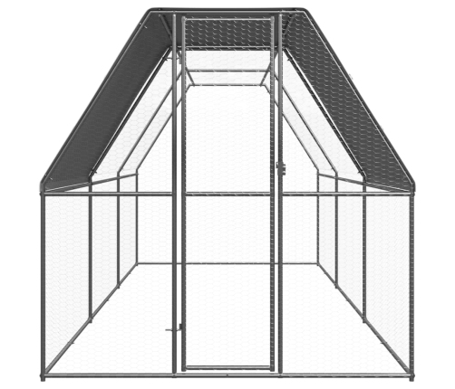 vidaXL vistu būris, 2x6x2 m, cinkots tērauds