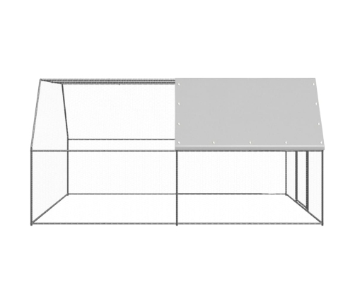 vidaXL vistu būris, 3x4x2 m, cinkots tērauds