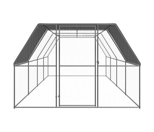 vidaXL vistu būris, 3x8x2 m, cinkots tērauds