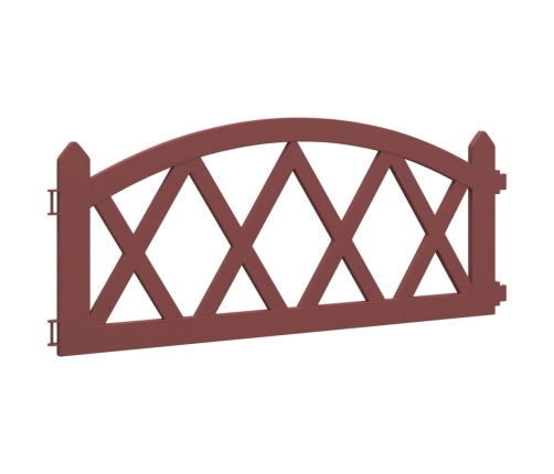 vidaXL zāliena apmales, 17 gab., sarkanas, 10 m, PP