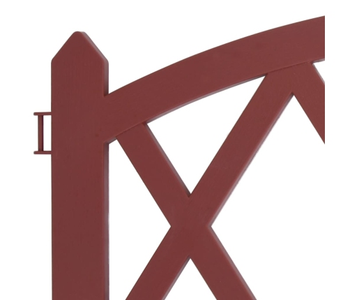 vidaXL zāliena apmales, 17 gab., sarkanas, 10 m, PP