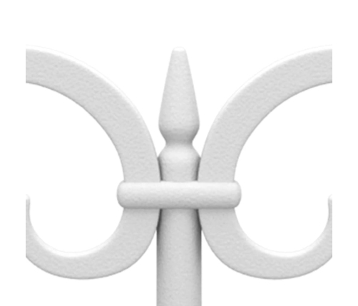 vidaXL zāliena apmales, 17 gab., baltas, 10 m, PP