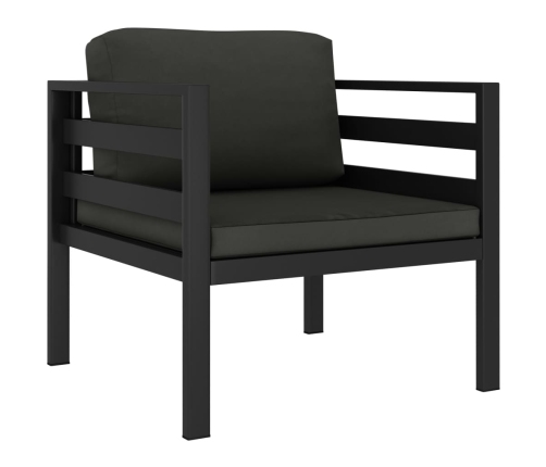 Vienvietīgi Dīvāni Ar Matračiem, 2 Gab., Alumīnijs, Pelēki Vidaxl