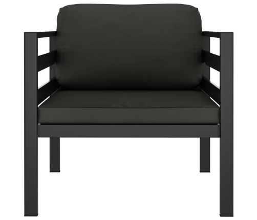 Vienvietīgi Dīvāni Ar Matračiem, 2 Gab., Alumīnijs, Pelēki Vidaxl