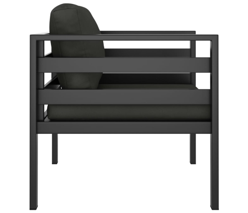 Vienvietīgi Dīvāni Ar Matračiem, 2 Gab., Alumīnijs, Pelēki Vidaxl