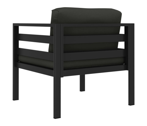 Vienvietīgi Dīvāni Ar Matračiem, 2 Gab., Alumīnijs, Pelēki Vidaxl