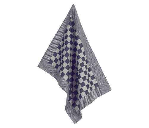 vidaXL virtuves dvieļi, 20 gab., zili un balti, 50x70 cm, kokvilna