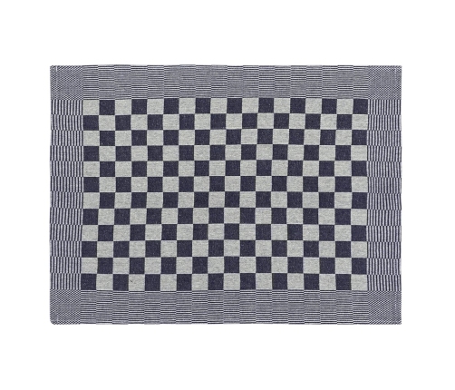 vidaXL virtuves dvieļi, 50 gab., zili un balti, 50x70 cm, kokvilna