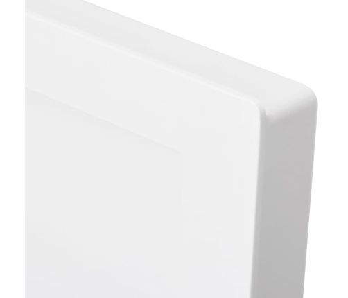 vidaXL dušas nišas plaukts, 3 nodalījumi, matēti balts, 41x99x9 cm