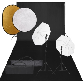 Fotostudijas Komplekts – Gaismas, Fons, Reflektori Vidaxl