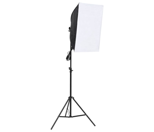 vidaXL fotostudijas komplekts – gaismas, fons, reflektori