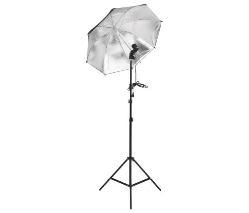 vidaXL fotostudijas komplekts – gaismas, fons, reflektori