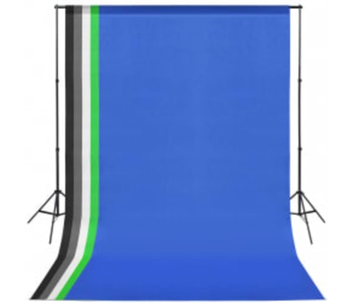 vidaXL fotostudijas komplekts, gaismas un fons