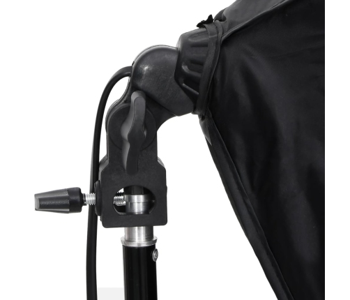 vidaXL fotostudijas komplekts, gaismas un fons